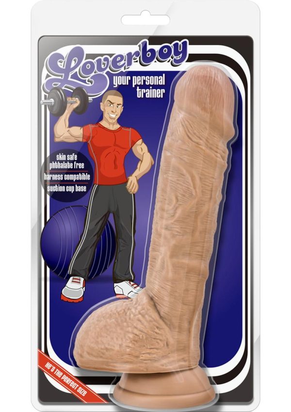 Coverboy Your Personal Trainer Dildo with Balls 9in - Caramel