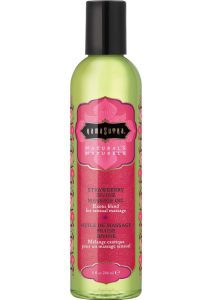 Kama Sutra Naturals Massage Oil Strawberry Dreams 8oz