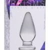 Prisms Ember Weighted Tapered Glass Anal Plug - Clear