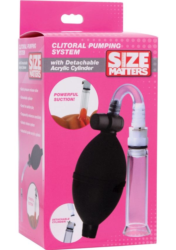 Size Matters Clitoral Pumping System with Detachable Acrylic Cylinder