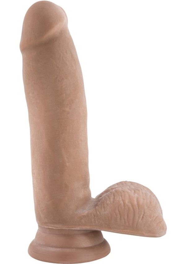 Au Naturel Sensa Feel Dildo with Suction Cup 7in - Caramel