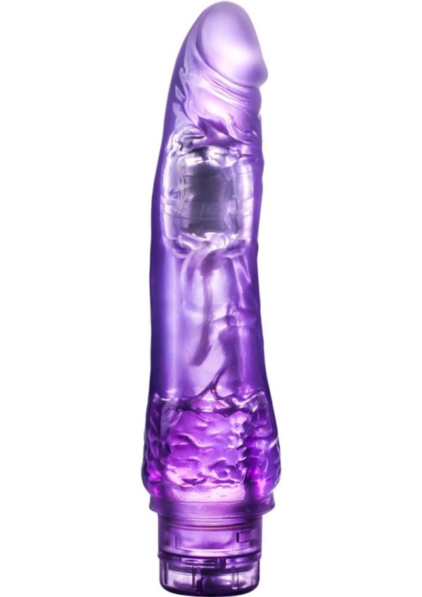 B Yours Vibe 7 Vibrating Dildo 8.5in - Purple