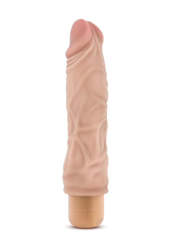 Dr. Skin Silver Collection Cock Vibe 10 Vibrating Dildo 8.5in - Vanilla