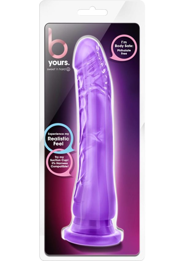 B Yours Sweet N` Hard 6 Dildo 8.5in - Purple