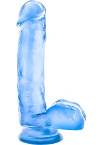 B Yours Sweet N` Hard 1 Dildo with Balls 7in - Blue