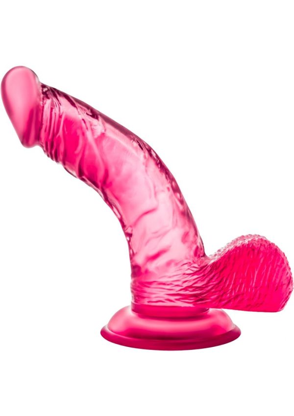 B Yours Sweet N` Hard 8 Dildo with Balls 6.5in - Pink