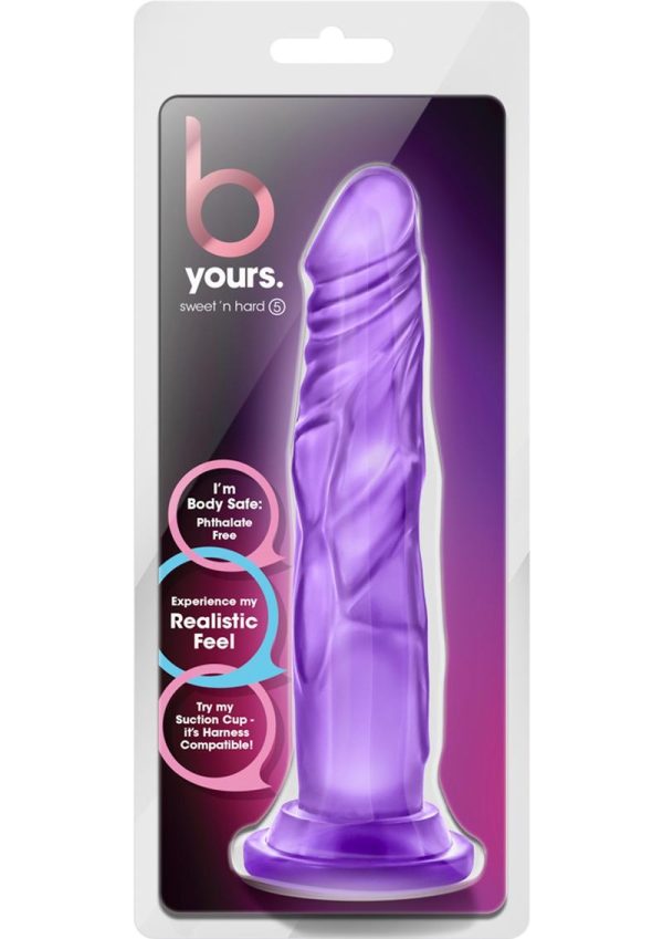 B Yours Sweet N` Hard 5 Dildo 7.5in - Purple