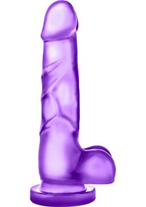 B Yours Sweet N` Hard 4 Dildo with Balls 7.75in - Purple