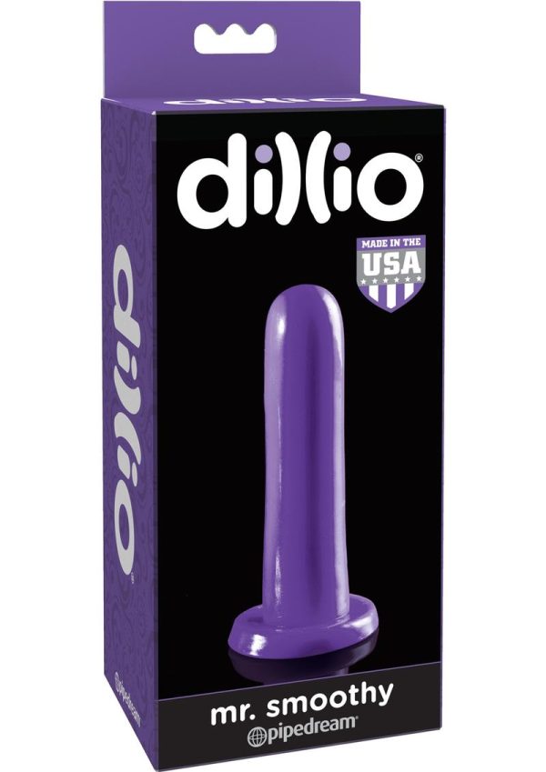 Dillio Mr. Smoothy Dildo 5in - Purple