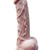 Hard Drive Skinsations Realistic Silicone Dildo 8in - Vanilla