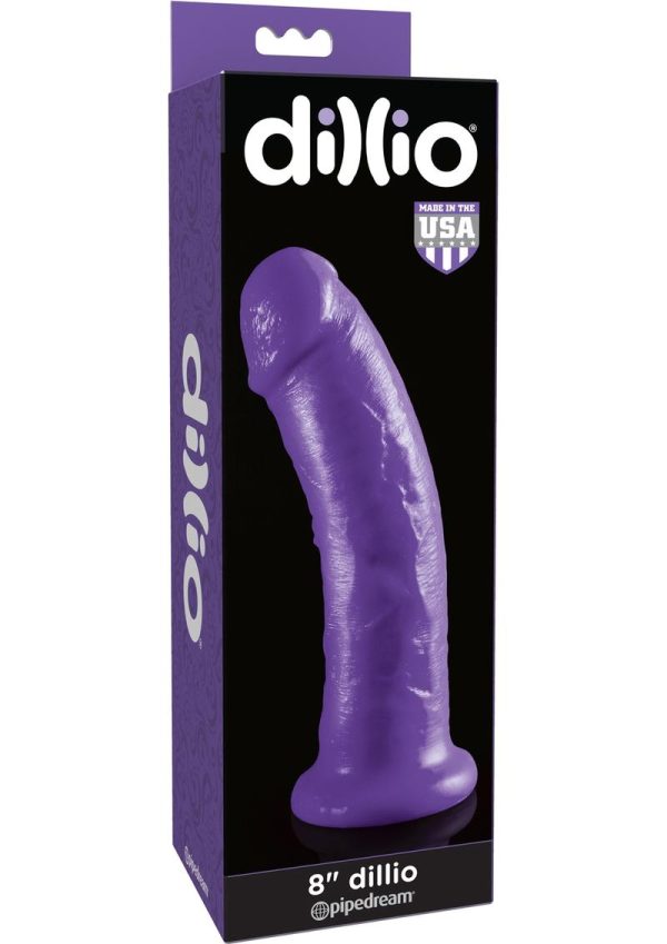 Dillio Realistic Dildo 8in - Purple