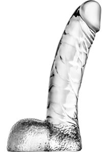 Naturally Yours Ding Dong Dildo with Balls 5.5in - Clear