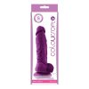 Coloursoft Silicone Dildo 5in - Purple