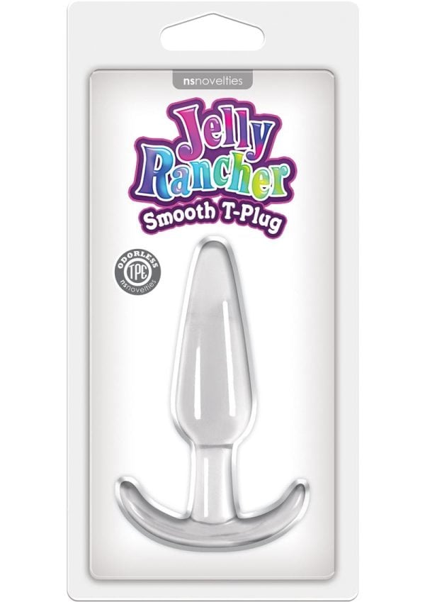 Jelly Rancher Smooth T PlugButt Plug - Clear