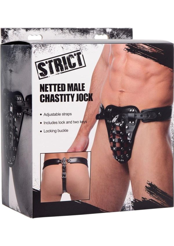 Strict Safety Net Male Chastity Belt - Black