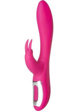 Nu Sensuelle Giselle Rechargeable Silicone G-Spot and Rabbit Vibrator - Magenta