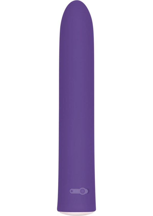 7 Function Rechargeable Slim Vibrator - Purple