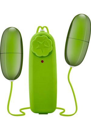 B Yours Double Pop Eggs with Remote Control - Lime