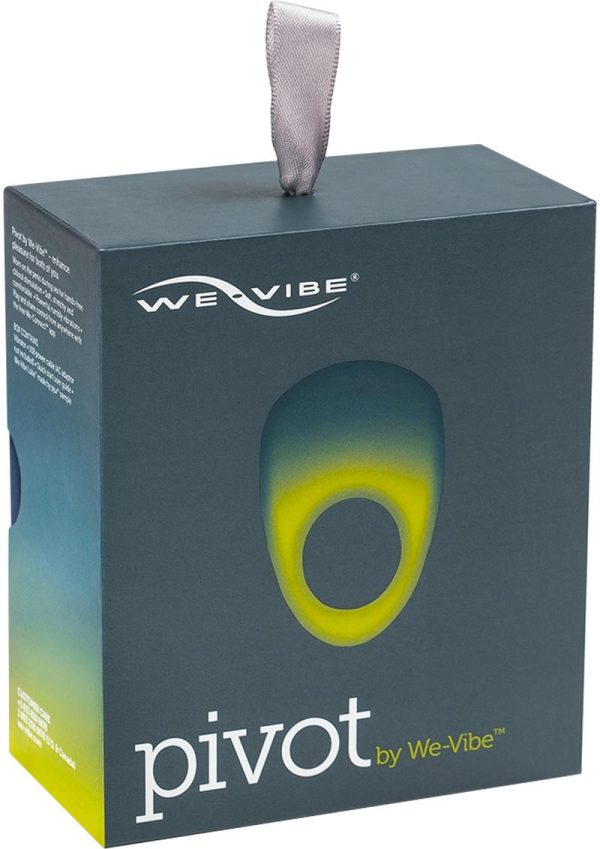 We-Vibe Pivot Rechargeable Silicone Vibrating Cock Ring - Midnight Blue