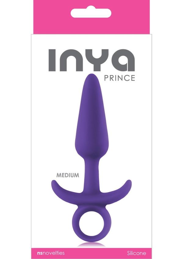 Inya Prince Silicone Butt Plug - Medium - Purple