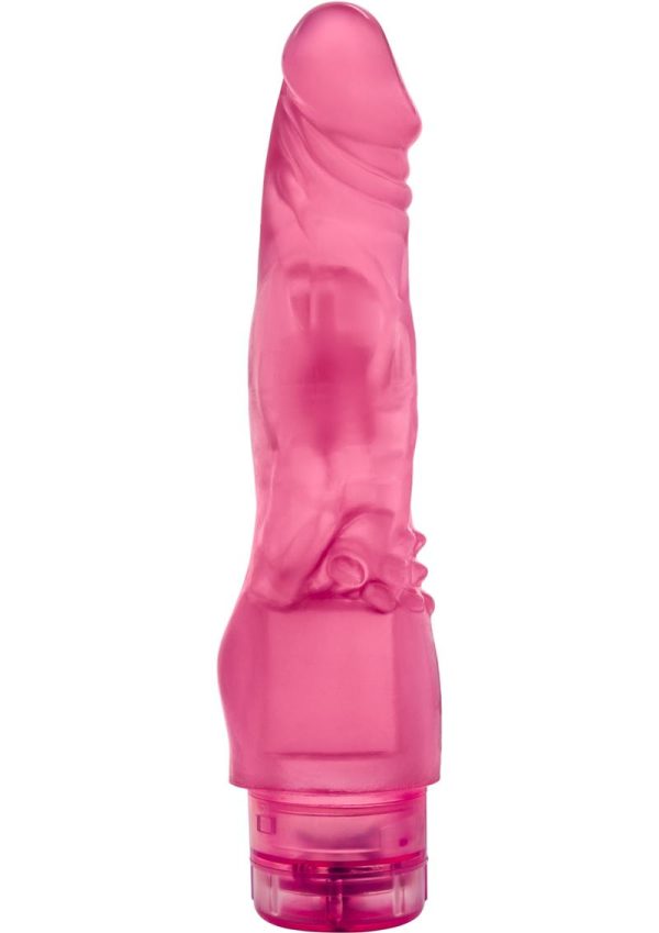 Glow Dicks The Banger Vibrating Dildo 9in - Pink