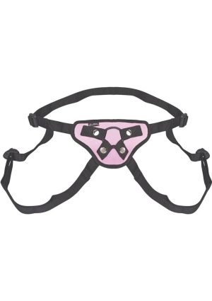 Lux Fetish Pretty In Pink Strap-On Harness Adjustable