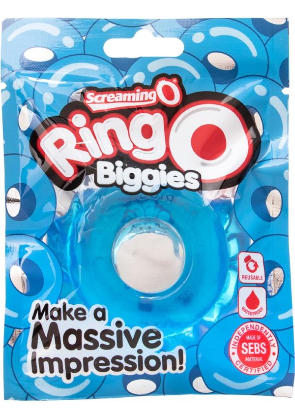 RingO Biggies Cock Ring Waterproof - Blue