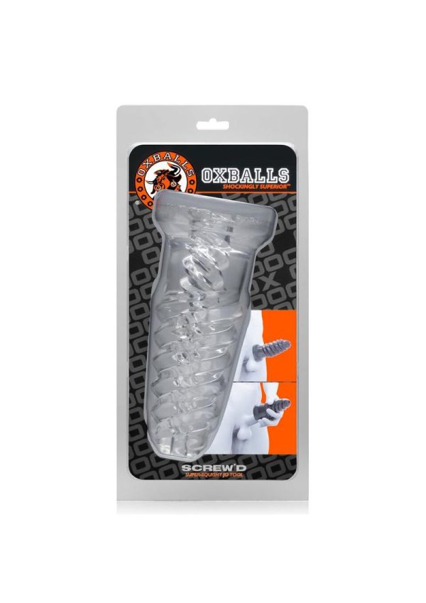 Oxballs Screw`d Super-Squishy Masturbator - Clear