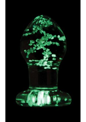 Firefly Glass Plug Butt Plug Glow In The Dark - Clear