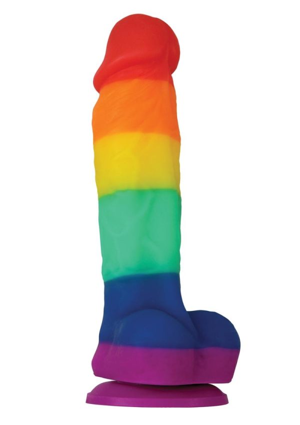 Colours Pride Edition Silicone Dildo 5in - Rainbow