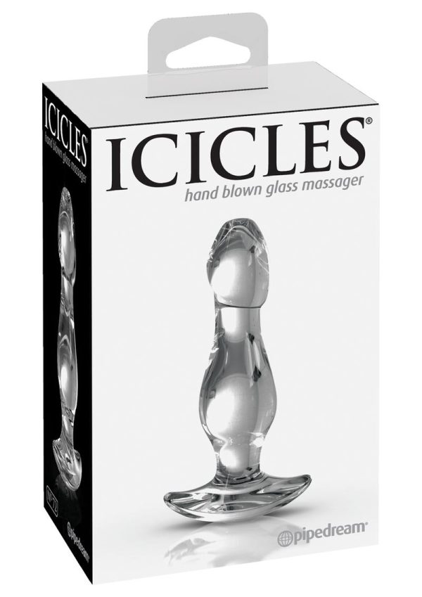 Icicles No 72 Glass Anal Plug - Clear