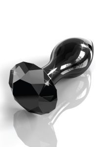 Icicles No 78 Glass Anal Plug - Black