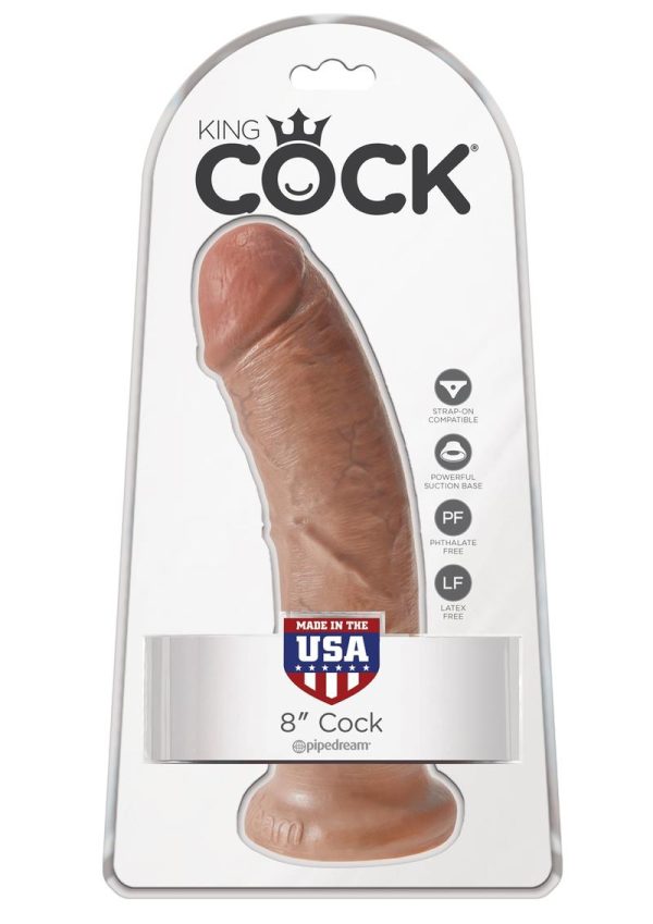 King Cock Dildo 8in - Caramel