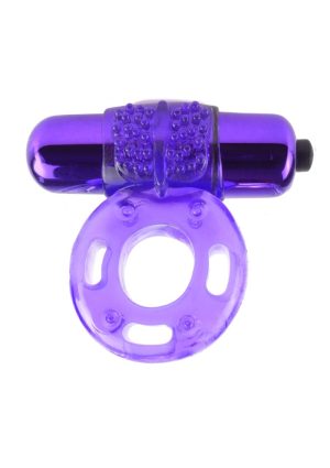 Fantasy C-Ringz Vibrating Super Cock Ring with Bullet - Purple