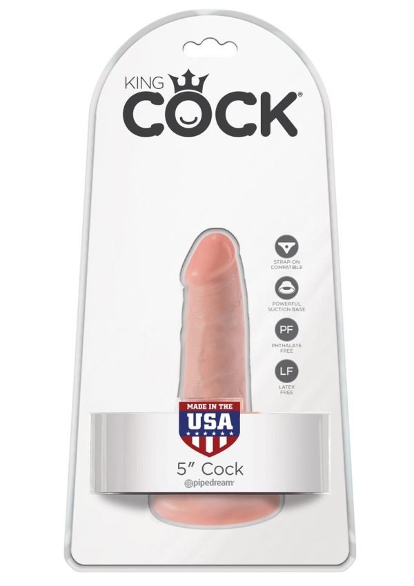 King Cock Dildo 5in - Vanilla