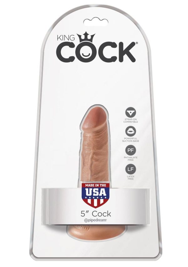 King Cock Dildo 5in - Caramel