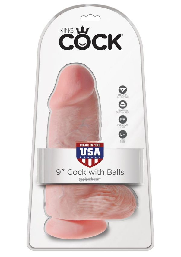 King Cock Chubby Dildo 9in - Vanilla