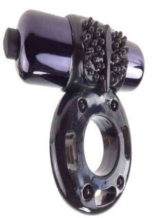 Fantasy C-Ringz Vibrating Super Cock Ring with Bullet - Black