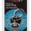 Silicone Weighted Lasso Cock Ring - Black