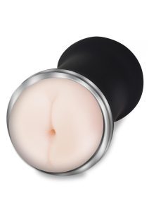 ZOLO DP Stroker Double Entry Masturbator - Pussy and Butt - Vanilla/ Black