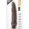 Dr. Skin Silver Collection Cock Vibe 7 Vibrating Dildo 8.5in - Chocolate
