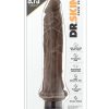 Dr. Skin Silver Collection Cock Vibe 8 Vibrating Dildo 9.75in - Chocolate