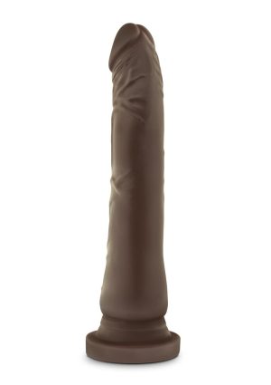 Dr. Skin Silver Collection Realistic Cock Basic 8.5 Dildo 8.5in - Chocolate