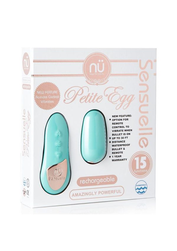 Nu Sensuelle Remote Control Petite Egg Rechargeable - Tiffany Blue