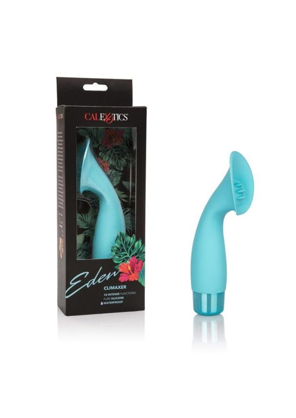 Eden Climaxer Silicone Clitoral Vibrator Waterproof 6.25in - Blue