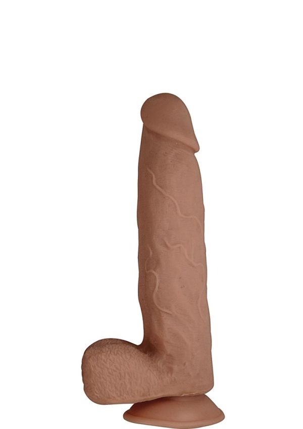 Realcocks Dual Layered #7 Bendable Dildo 8.5in - Caramel