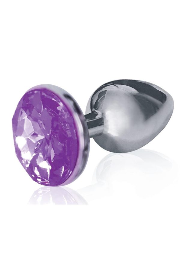 The 9`s - The Silver Starter Bejeweled Stainless Steel Plug - Violet