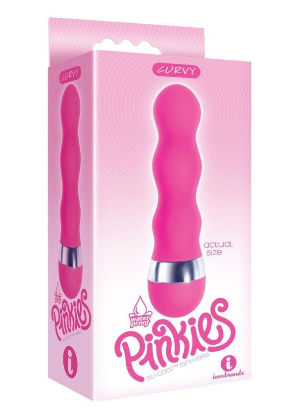 Curvy Silicone Mini Vibrator 4.5in - Pink