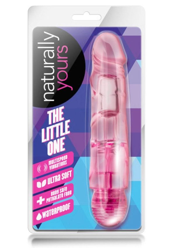 Naturally Yours The Little One Vibrating Dildo 6.7in - Pink