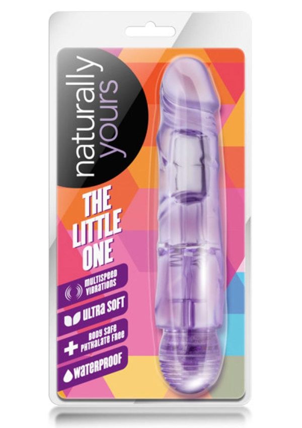 Naturally Yours The Little One Vibrating Dildo 6.7in - Purple